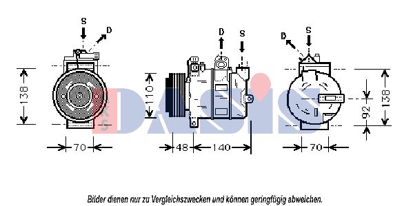 AKS DASIS kompresorius, oro kondicionierius 850603N